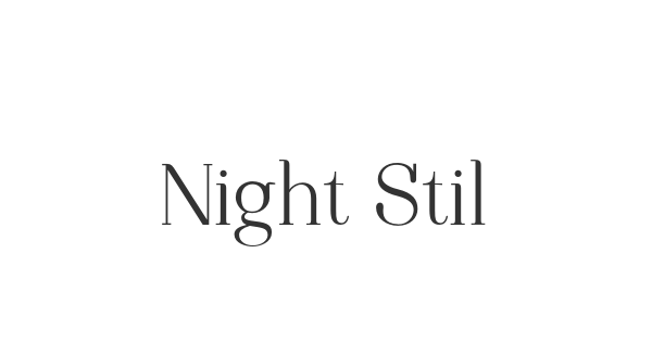 Night Still Comes font thumb